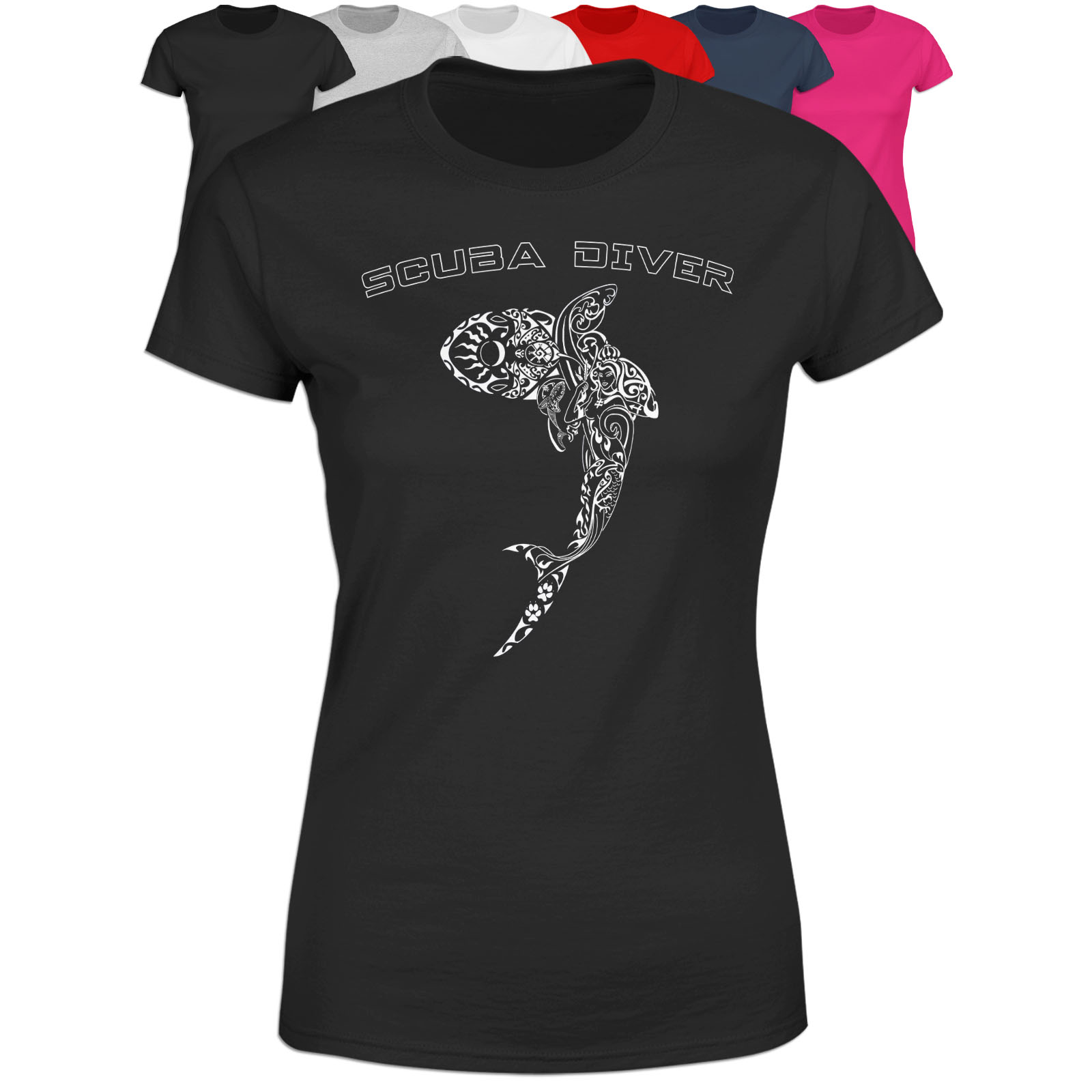 T-Shirt Scuba Diver "Tattoo 01"