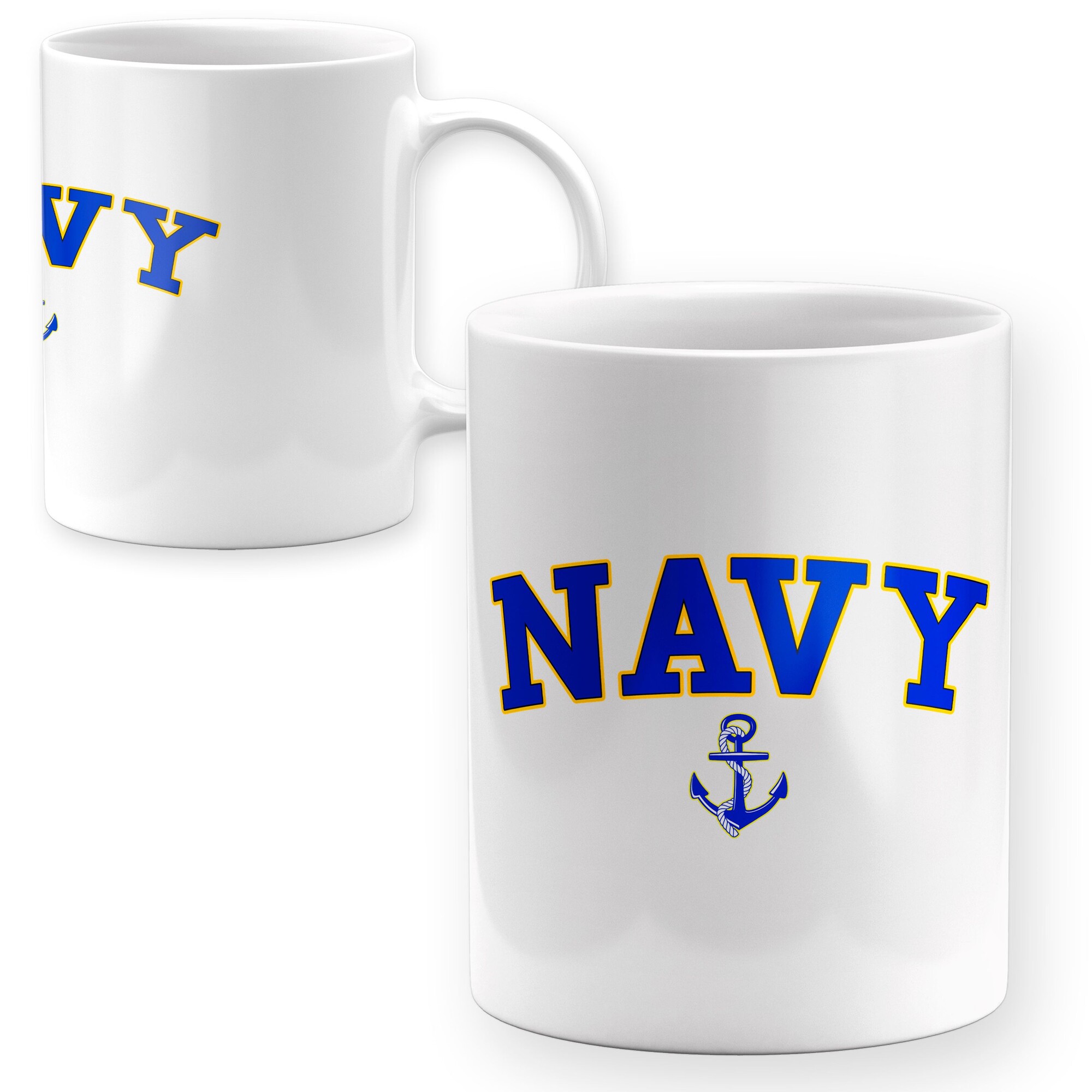 Tasse US Navy Design, Becher Anker Military Kaffeetasse