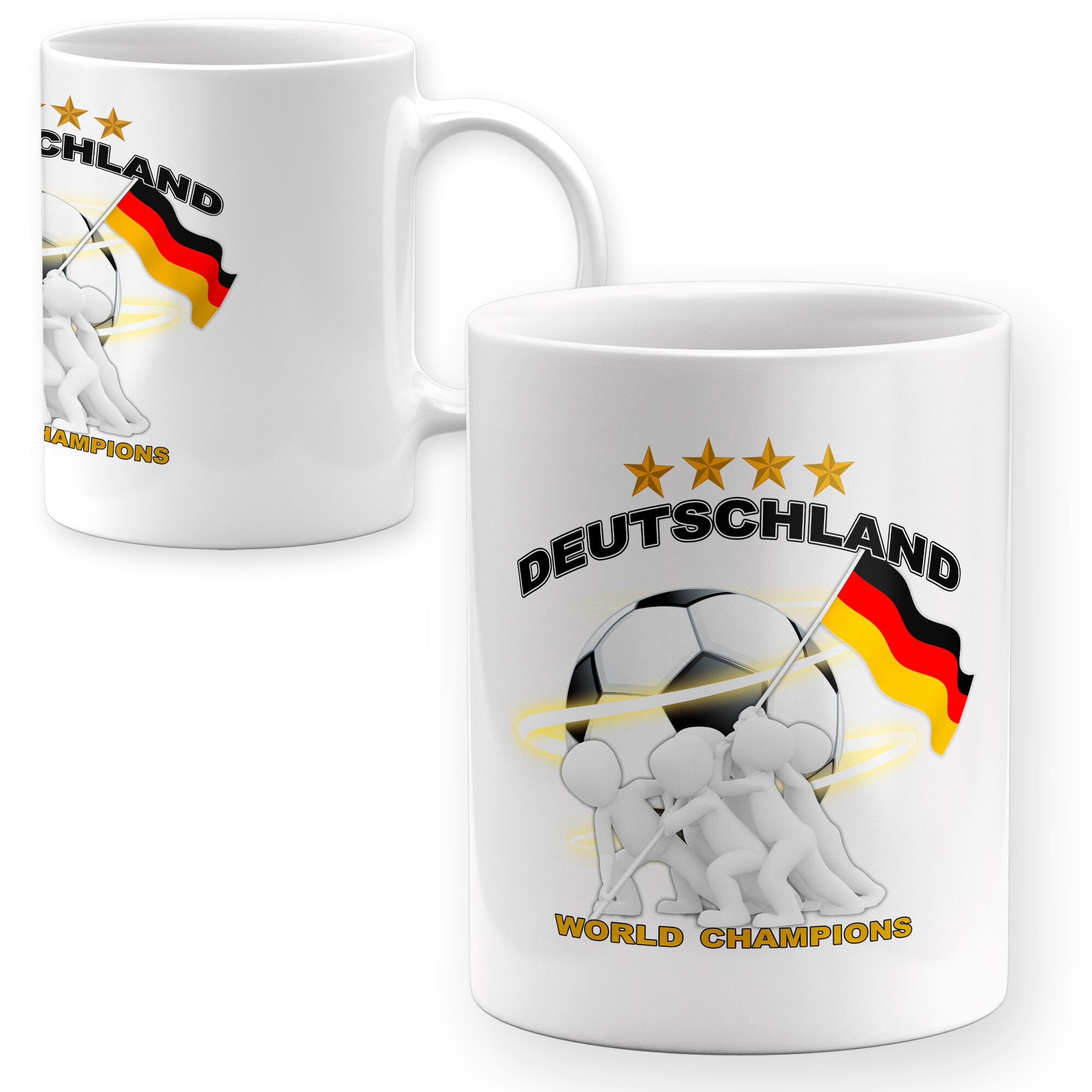 Tasse Fussball Deutschland Design Becher World Champion Jubelfiguren