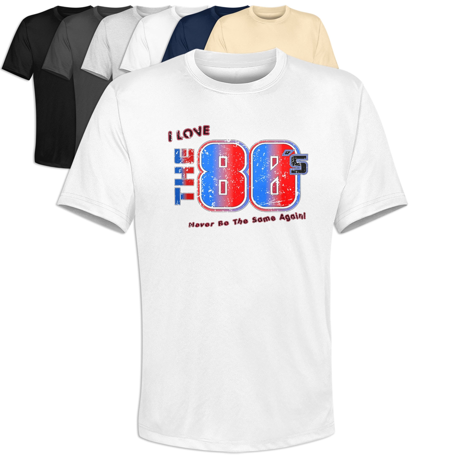 T-Shirt I Love The 80s Kult Fun Shirt 80er Musik Disco