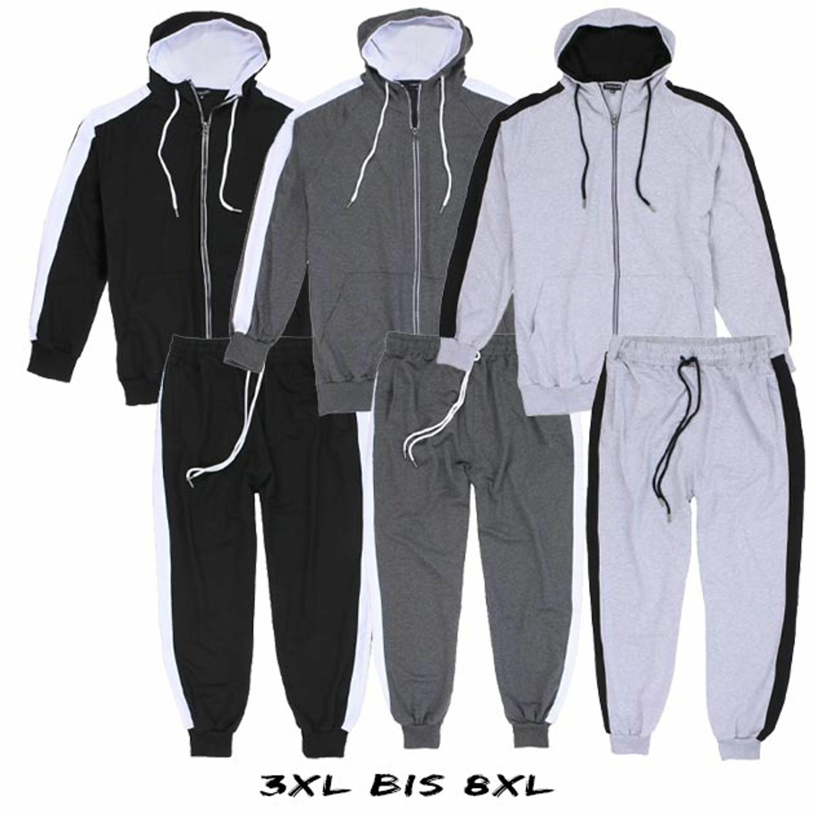 Lavecchia Jogginganzug Nr. 611 Anthrazit 8XL – Übergröße Einzelstück