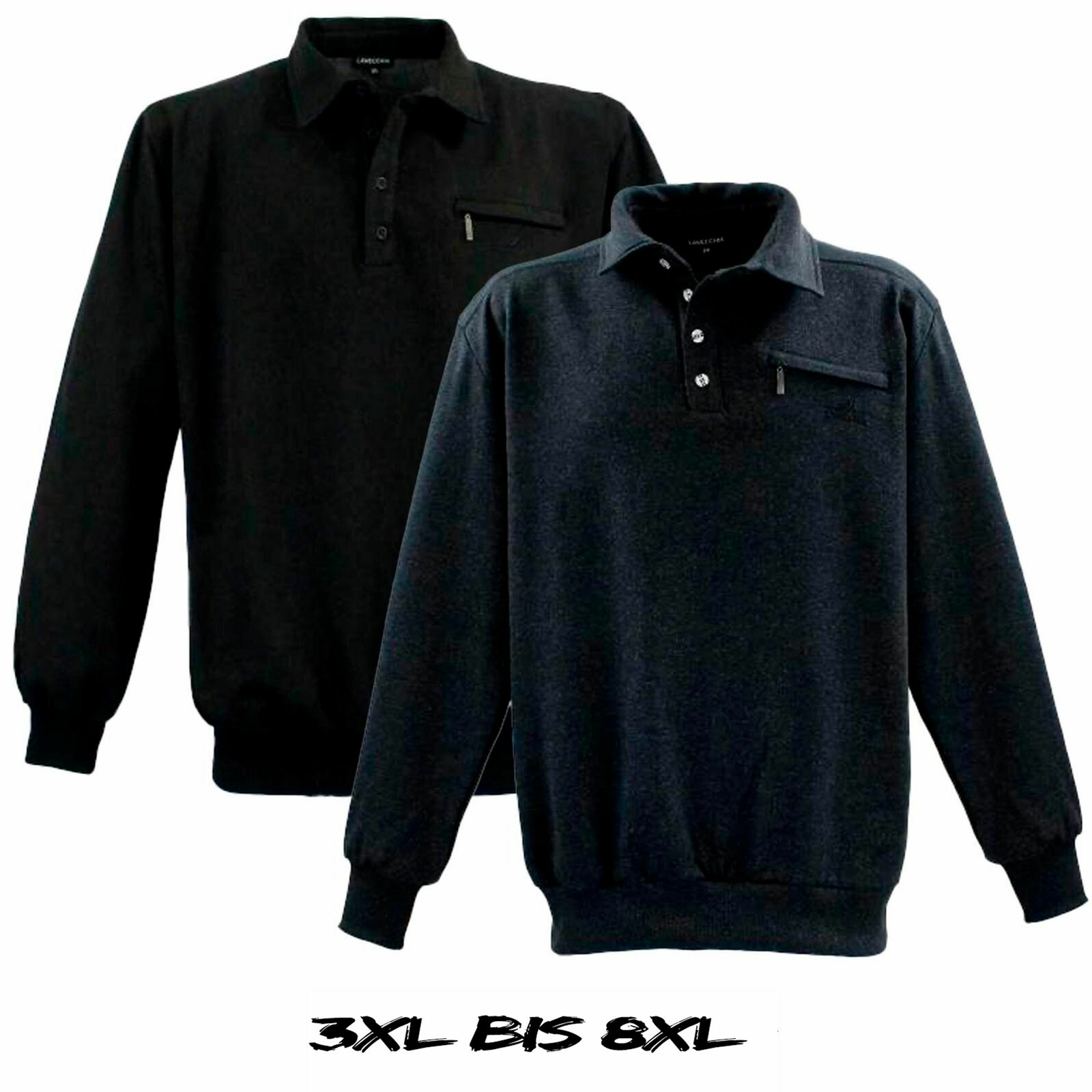 Lavecchia Sweatshirt Langarm Nr. 705s – Übergröße 4XL/6XL, Einzelstücke